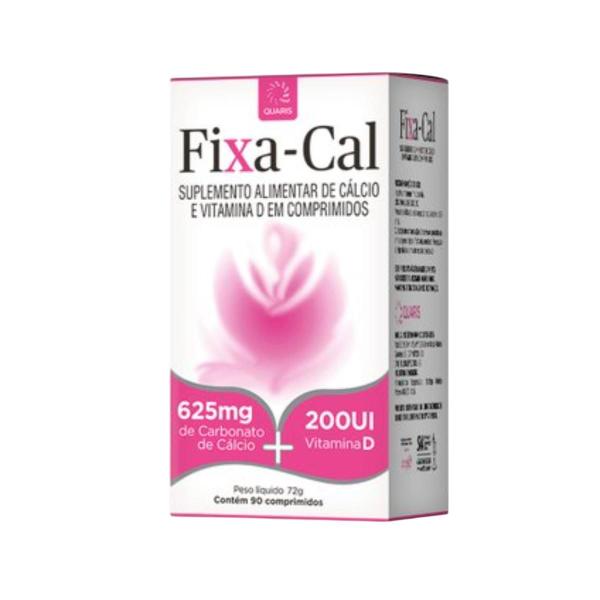 Kit 3 Suplemento Vitamina Fixa-Cal 90 Cpr - Quaris Imagem de Kit 3 Suplemento Vitamina Fixa-Cal 90 Cpr - Quaris