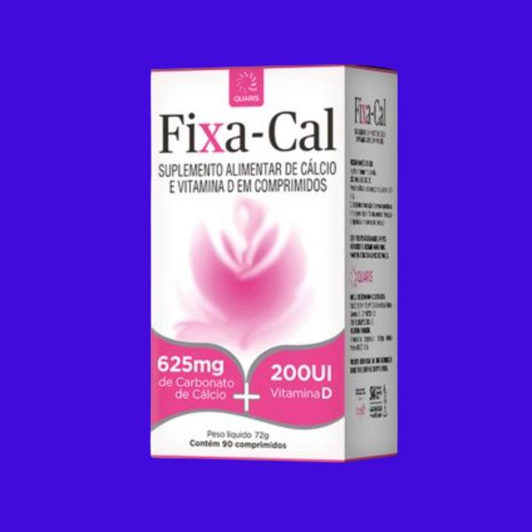 Kit 3 Suplemento Vitamina Fixa-Cal 90 Cpr - Quaris Imagem de Kit 3 Suplemento Vitamina Fixa-Cal 90 Cpr - Quaris