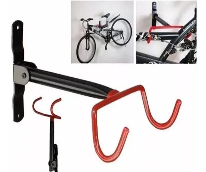 Imagem de kit 3 Suporte de Bicicleta Bike parede horizontal Porta Bike