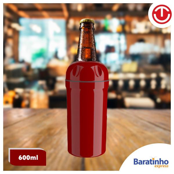 Imagem de Kit 3 Suporte Porta Garrafa Térmico 600ml Cerveja Vermelho