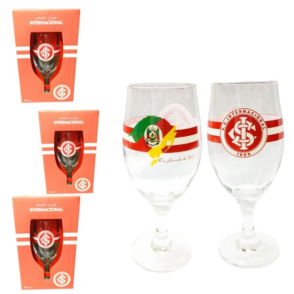 Imagem de Kit 3 Taça Windsor Vidro 330ml Cerveja Vinho Chopp Internacional Edição Emblema Rio Grande do Sul