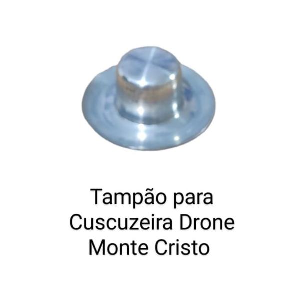 Imagem de Kit 3 Tampões Tampão Para Cuscuzeira Drone, 2, 3 e 4 Cubas/Porções Alumínio Monte Cristo