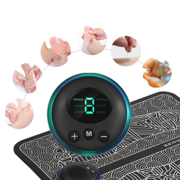 Imagem de Kit 3 Tapetes De Massagem Relaxante Muscular Elétrico Ems