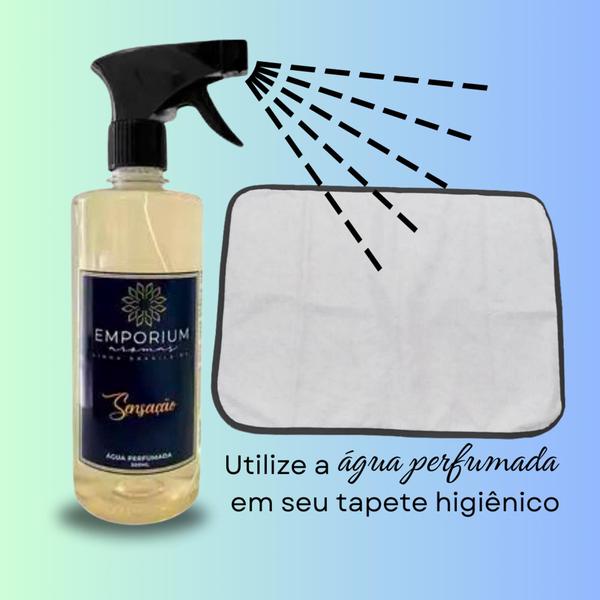 Imagem de Kit 3 Tapetes Higiênicos Pet 70x50 + Água Perfumada Pet Spray Para Tapete Higiênico 500ml