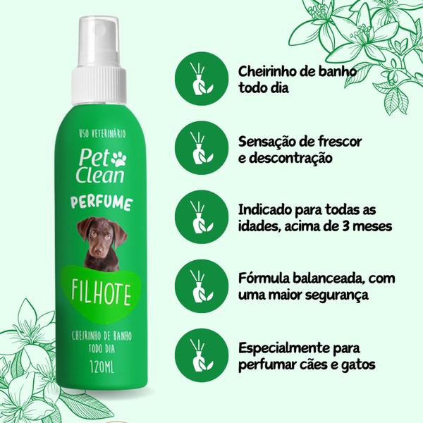 Imagem de Kit 3 Tapetes Higiênicos Pet + Pote Comedouro + Perfume Pet Clean 120ml + Xixi Sim + Aqui Não Pode