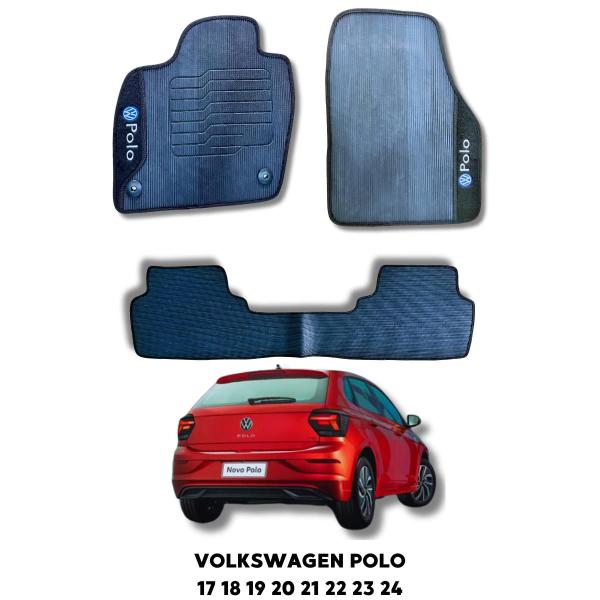 Imagem de Kit 3 Tapetes Volkswagen Polo 2018 19 20 21 22 23 24 Track Tsi Comfortline Highline Msi 1.0 Turbo