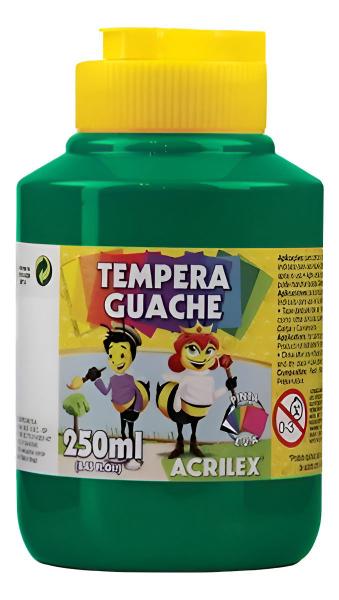 Imagem de Kit 3 TEMPERA GUACHE - 250ml - VERDE AMARELO VERMELHO - 02020511 / 02020505 / 02020507