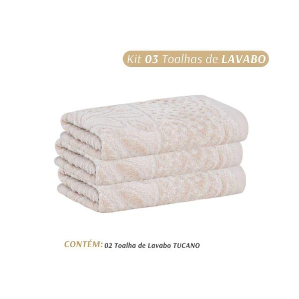 Imagem de Kit 3 Toalhas De Lavabo Aveludado 30X50Cm Tucano Buddemeyer