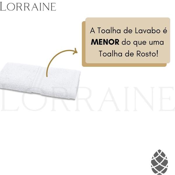 Imagem de Kit 3 Toalhas de Lavabo Buettner Fio Egípcio Platine 30x50cm