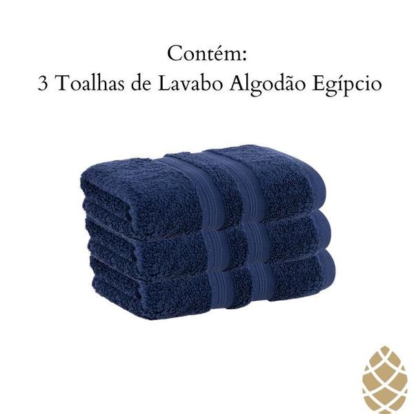 Imagem de Kit 3 Toalhas Lavabo Algodão Egípcio ul - Buddemeyer