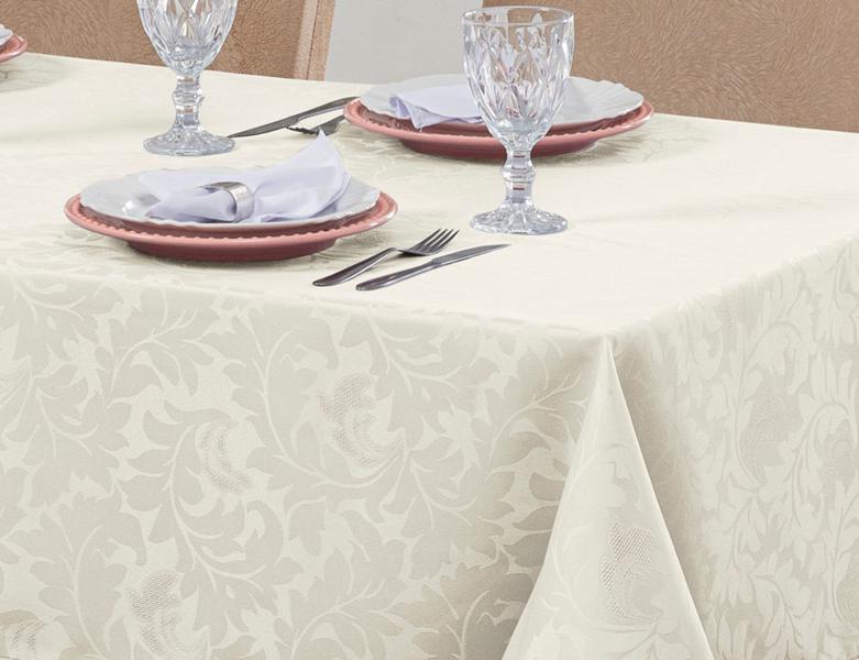 Imagem de Kit 3 Toalhas Mesa Luxo Retangular Sala Jantar 8 Lugares Jacquard