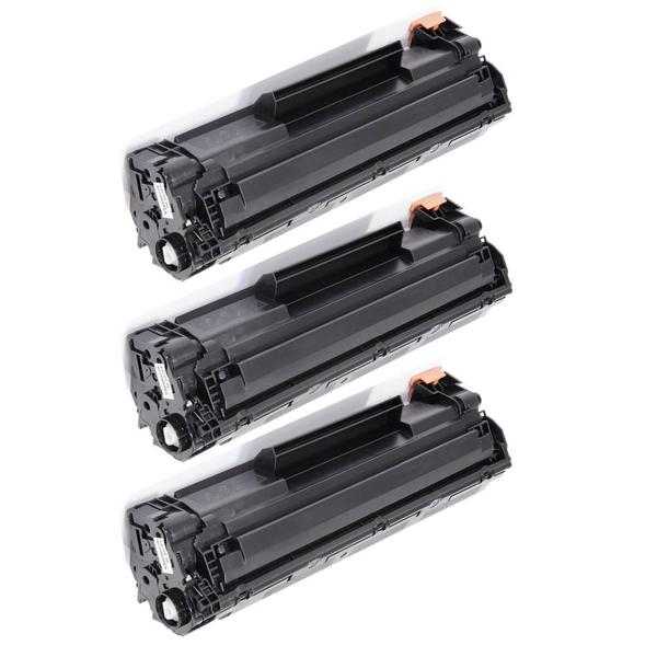 Imagem de Kit 3 Toner Compatível CF283A 283 83A M125 M125a M126a M126nw M127 M127fn M127fw M128 M128fn M225dw