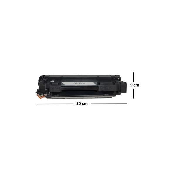 Imagem de Kit 3 Toner Compatível Com Hp Cf283a  M125  M126  M127