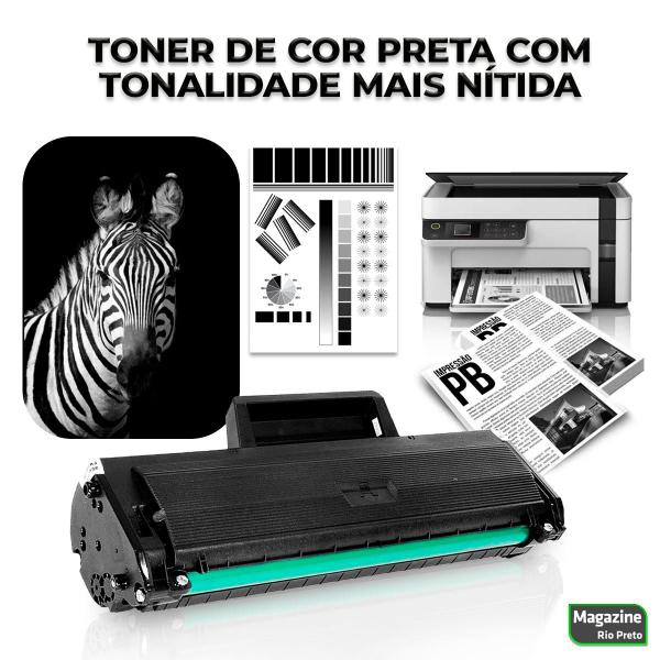 Imagem de Kit 3 Toner Compatível D111 Mlt-d111s D111S para M2020 M2022w M2020fw M2022 Sl-m2020w/xaa M2070w - Com Chip