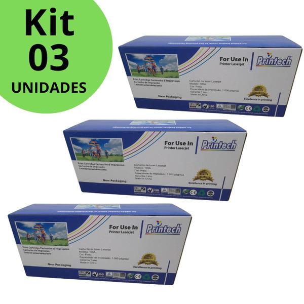 Kit 3 Toner Compatível HP 105a c/ Chip HP 107a Mfp 135a 137 - PRINTECH Imagem de Kit 3 Toner Compatível HP 105a c/ Chip HP 107a Mfp 135a 137