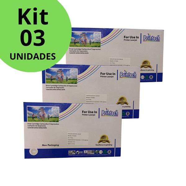 Imagem de Kit 3 Toner Compatível HP 26X MAIOR CF226X M402 M426