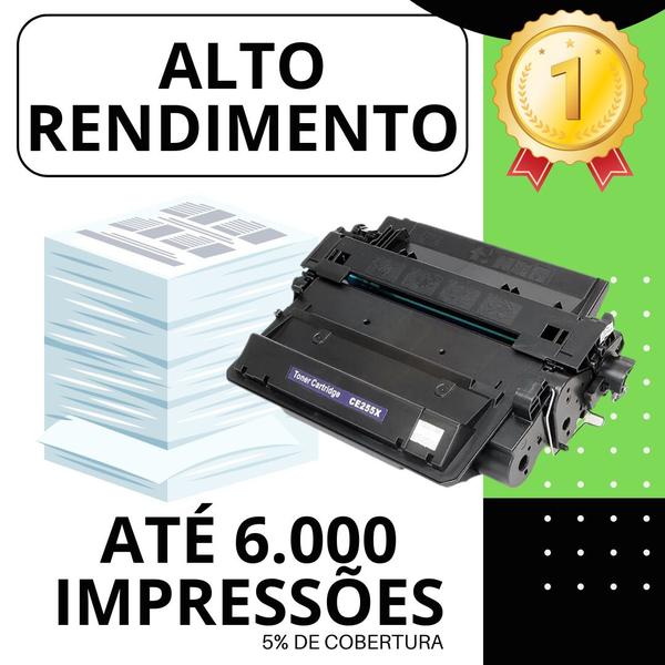 Imagem de Kit 3 Toner Compatível HP 55A CE255A HP P3015 P3016 HP M521