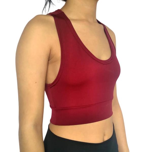 Imagem de Kit 3 Tops Femininos Regata Justos Barra Fitness Lisos Cores Sortidas Suplex Pp ao Plus Size