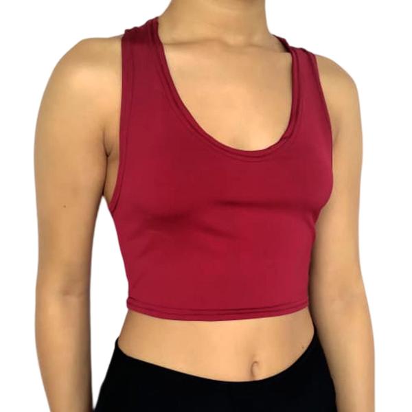 Imagem de Kit 3 Tops Femininos Regata Justos Lisos Cores Sortidas Suplex Pp ao Plus Size