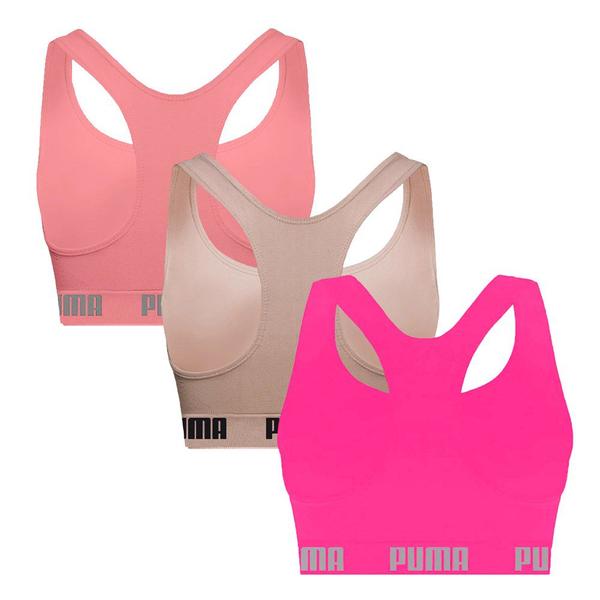 Imagem de Kit 3 Tops Puma Nadador Sem Costura Feminino