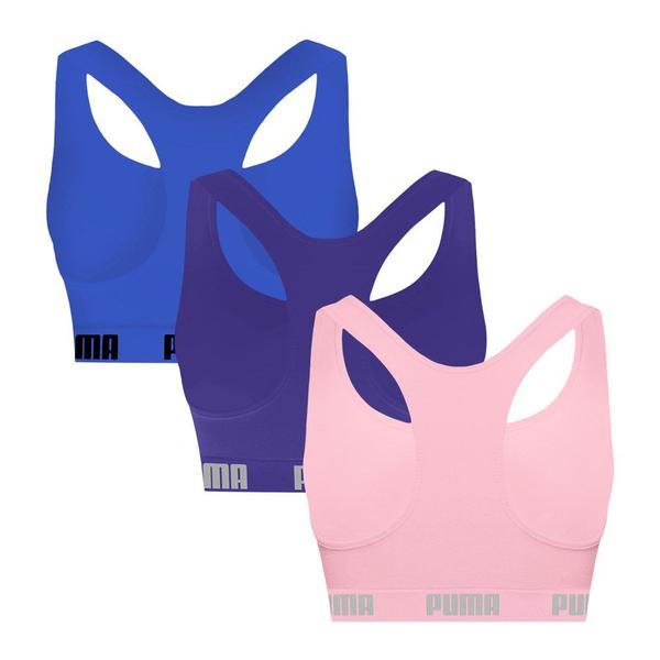 Imagem de Kit 3 Tops Puma Nadador Sem Costura Feminino