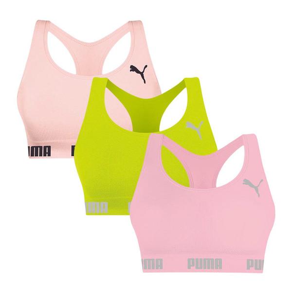 Imagem de Kit 3 Tops Puma Nadador Sem Costura Feminino