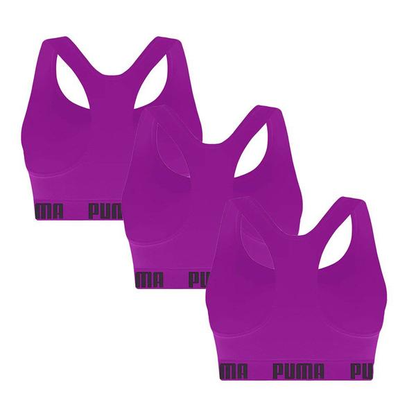 Imagem de Kit 3 Tops Puma Nadador Sem Costura Feminino