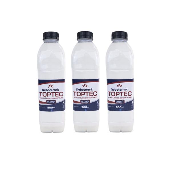 Imagem de Kit 3 Toptec Vidro líquido 900ml da Vbrasil - Proteção Total