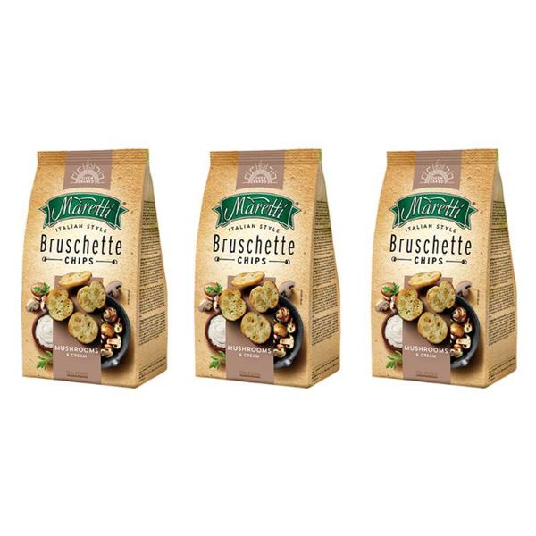 Imagem de Kit 3 Torradas Bruschette Chips Cogumelo E Creme Maretti 85g