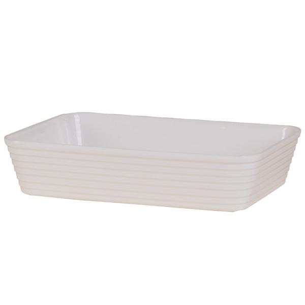 Kit 3 Travessa Com Friso LE CHEF 27,5x19x6Cm Branca - Paramount Imagem de Kit 3 Travessa Com Friso LE CHEF 27,5x19x6Cm Branca