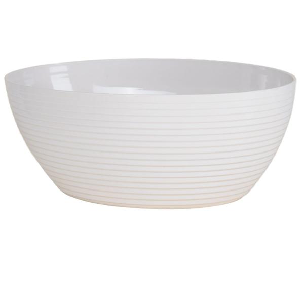 Kit 3 Travessa Oval Com Friso LE CHEF 28x19,5x11Cm Branca - Paramount Imagem de Kit 3 Travessa Oval Com Friso LE CHEF 28x19,5x11Cm Branca