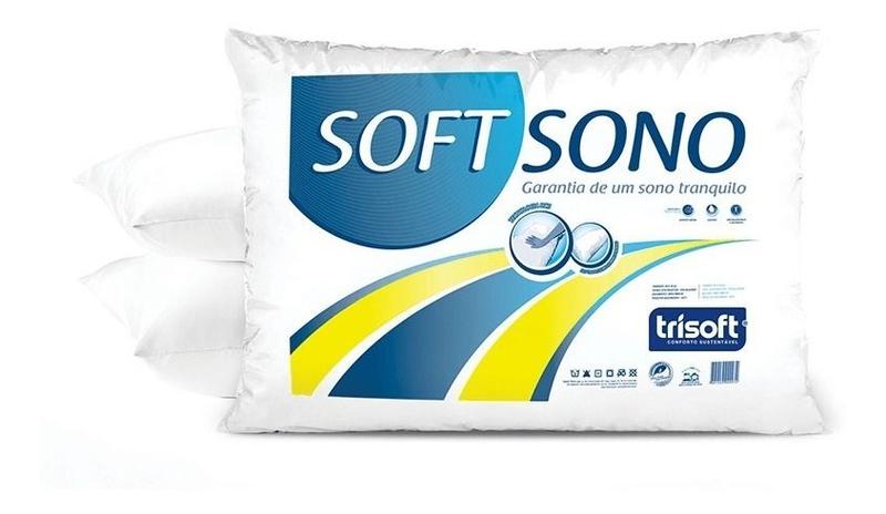 Imagem de KIT 3 TRAVESSEIROS ADULTO SOFT SONO TRISOFT 50 x 70 cm