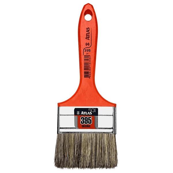 Kit 3 Trincha Pincel Para Pintura Atlas Media 395 3 Polegadas Gris Pintor Parede Tinta Acrílica Imagem de Kit 3 Trincha Pincel Para Pintura Atlas Media 395 3 Polegadas Gris Pintor Parede Tinta Acrílica