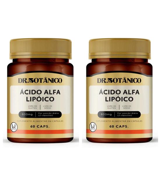 Imagem de Kit 3 Un - Acido Alfa Lipoico 600Mg 60 Caps - Dr. Botanico