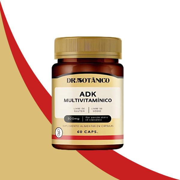 Imagem de Kit 3 un - adk multivitaminico 500mg 60 capsulas dr botanico