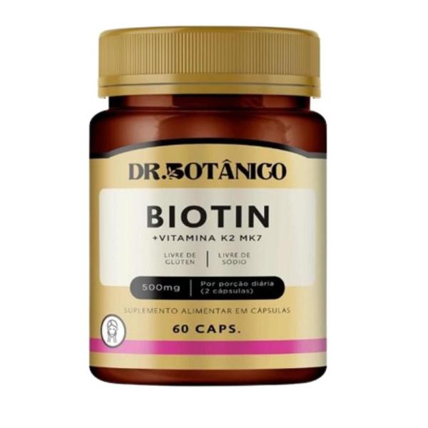 Imagem de Kit 3 un - biotin + vitamina k2 500mg 60 caps dr botanico