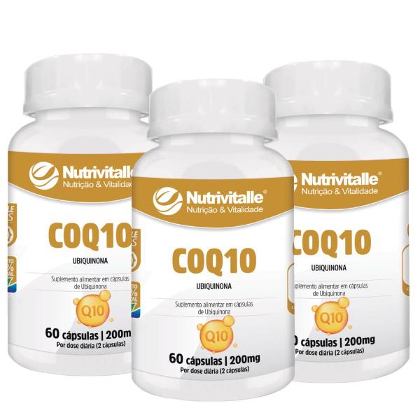 Imagem de Kit 3 Un - Coenzima Q10 200mg 60 Cápsulas Nutrivitalle