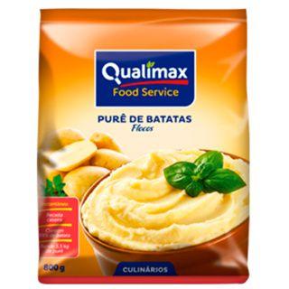 Kit 3 Un De Pure De Batata Flocos Qualimax Em Pó Em Pacote De 800g Para Hotel Pousada Rende 5.5kg Imagem de Kit 3 Un De Pure De Batata Flocos Qualimax Em Pó Em Pacote De 800g Para Hotel Pousada Rende 5.5kg