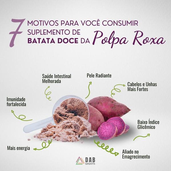 Imagem de Kit 3 Un Farinha Batata Doce Polpa Roxa Pó 1.350kg