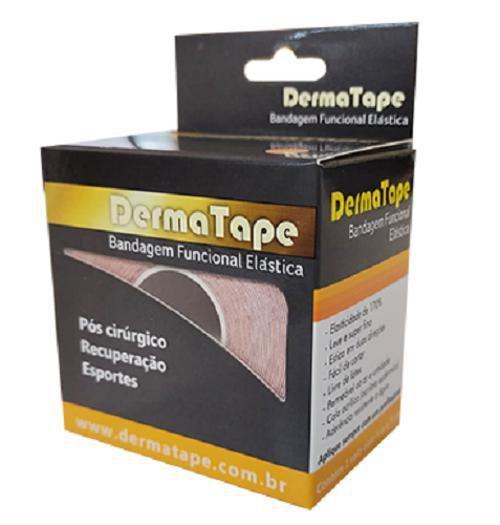 Imagem de Kit 3 Un Fita/Bandagem Elastica Esportiva Derma Tape 5Mx5Cm