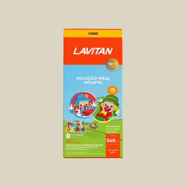 Imagem de Kit 3 un Lavitan Kids Solução Oral Laranja 240ml - Cimed