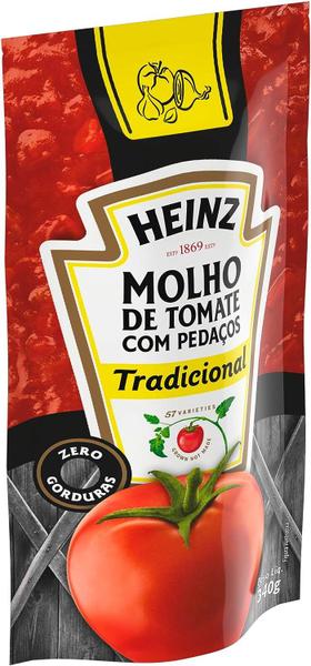 Imagem de Kit 3 Un Molho de Tomate com Pedaços Tradicional 300g Heinz