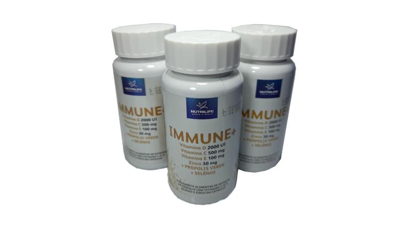 Imagem de Kit 3 Un Multivitamínico Immune+ Nutrilife 90 Cáps