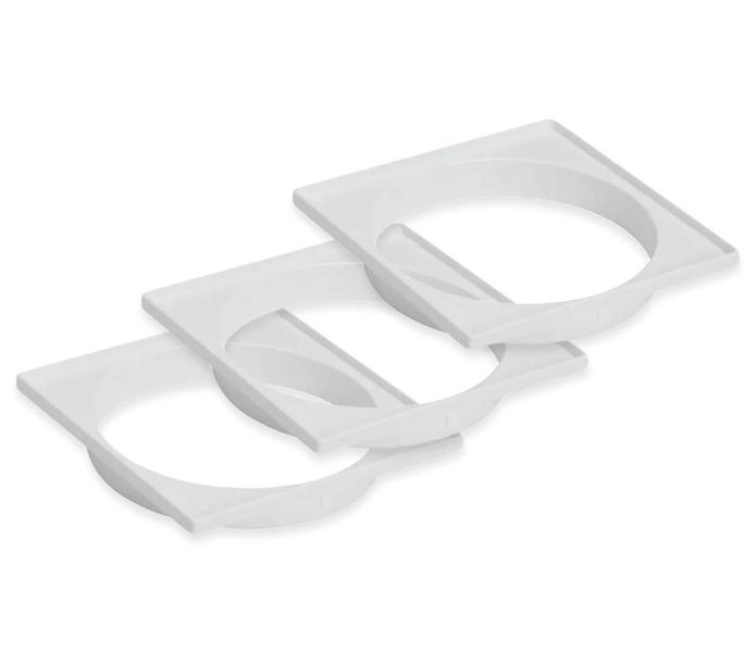 Imagem de Kit 3 Un Porta Grelha Quadrada Branco 100Mm Tigre