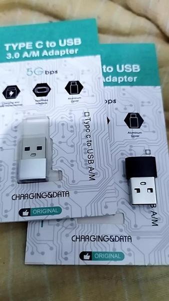 Imagem de kit 3 und. Conversor Mini Adaptador Usb Tipo C Fêmea Para Usb Macho