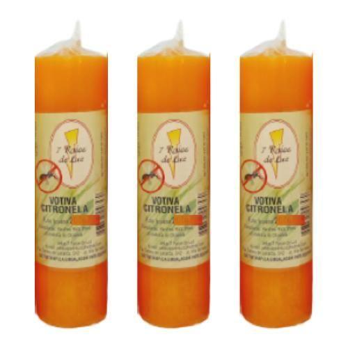 Kit 3 Und Vela Votiva 7 Dias Aroma Citronela - 210 Gr Cada - Sete Raios De Luz Imagem de Kit 3 Und Vela Votiva 7 Dias Aroma Citronela - 210 Gr Cada