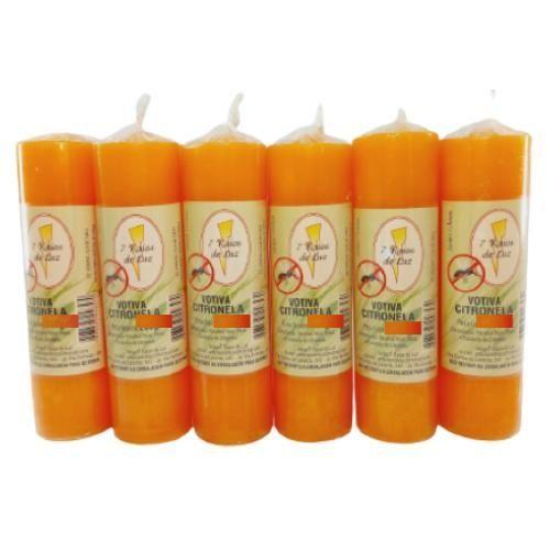 Kit 3 Und Vela Votiva 7 Dias Aroma Citronela - 210 Gr Cada - Sete Raios De Luz Imagem de Kit 3 Und Vela Votiva 7 Dias Aroma Citronela - 210 Gr Cada