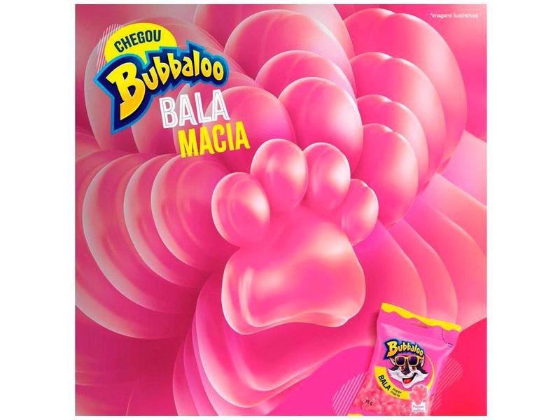 Imagem de Kit 3 Unidades Bala Bubbaloo Tutti-Frutti 75g Cada