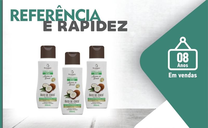 Imagem de Kit 3 Unidades de Sabonete Líquido Íntimo Óleo de Coco Bio Instinto 200ml