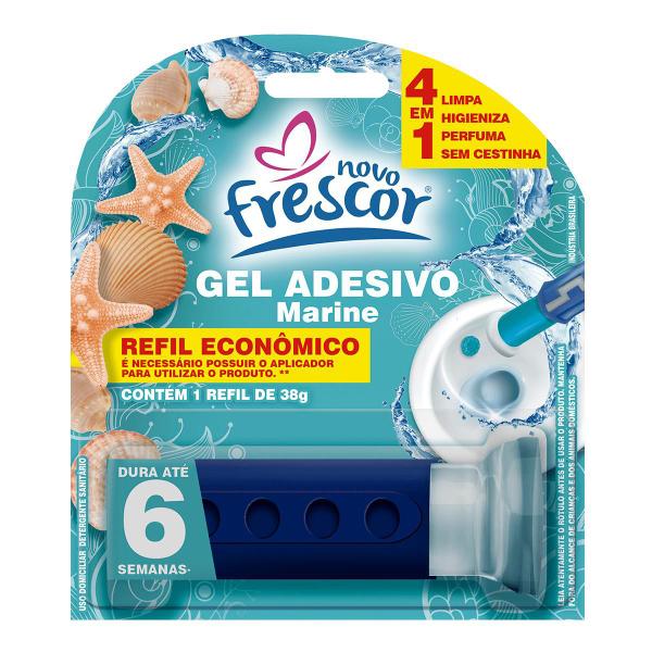 Imagem de Kit 3 Unidades REFIL Detergente Sanitários PARA REPOSIÇÃO Gel Adesivo 38g Novo Frescor Dura até 6 Semanas